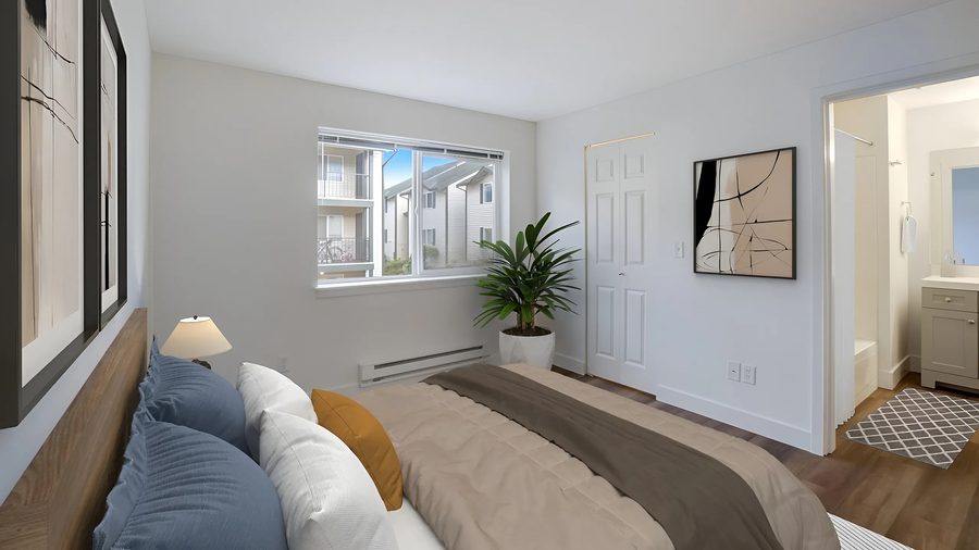 Bedroom with window